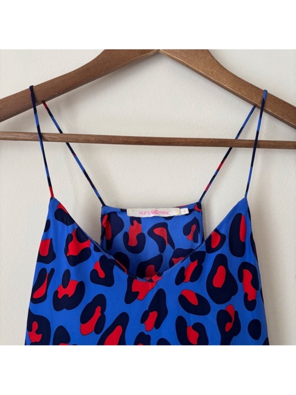 Alice & Trixie Vibrant Leopard Print Silk Slip Dress Small - Picture 3 of 5